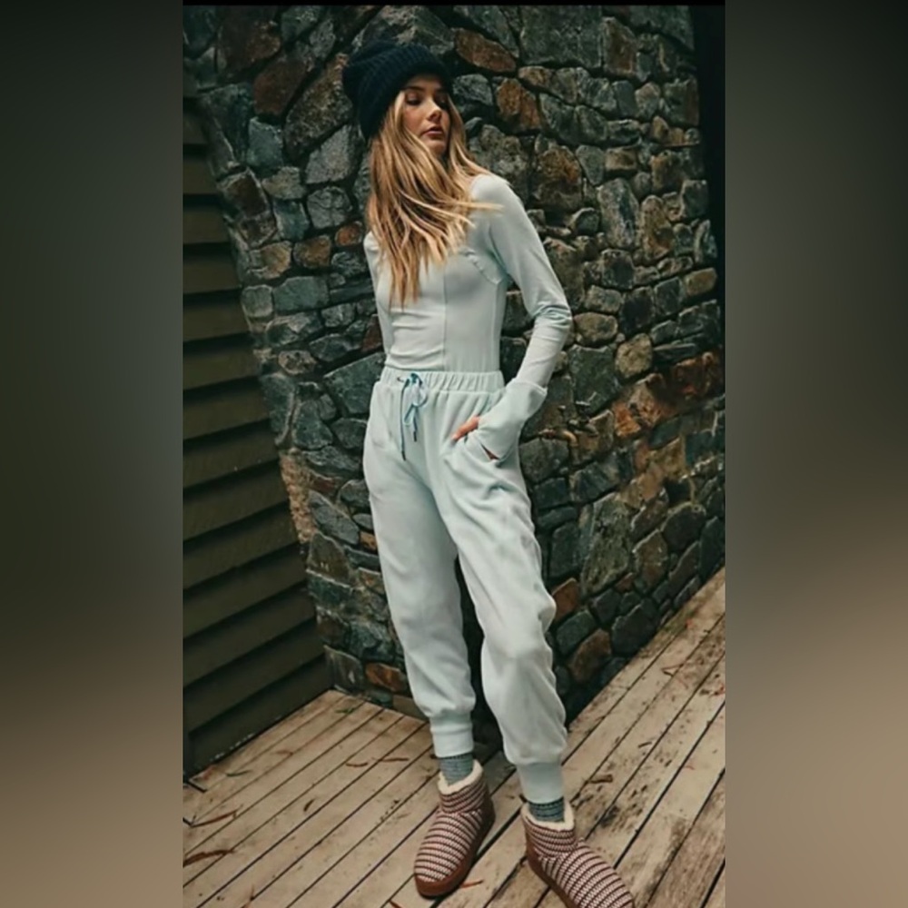 New Free People Make It Count Onesie in Artic Snow Sz Med